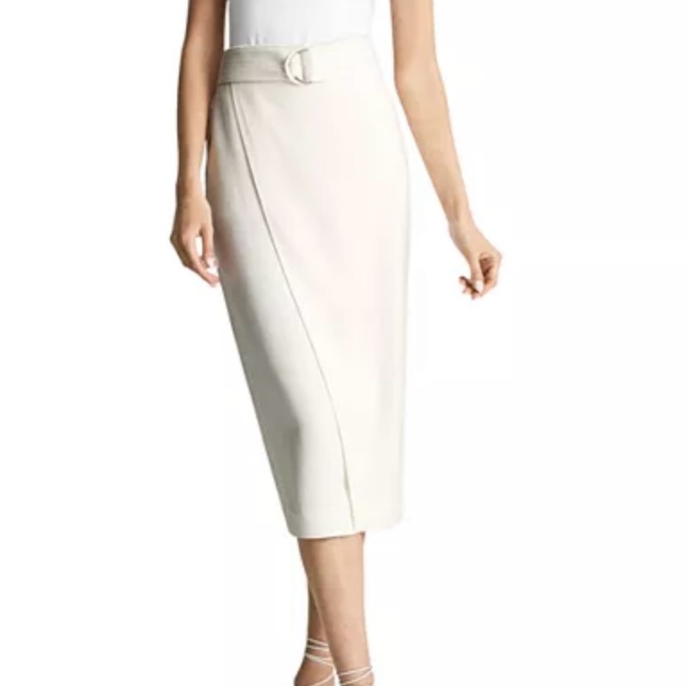 NWT Reiss Elegant Cream Midi Skirt - Picture 3 of 7